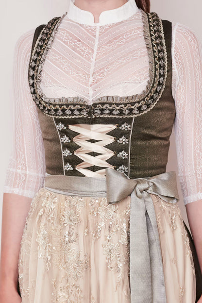 Kruger Long Dirndl 2pcs. 70cm "Anouk" grun (closeout 36)