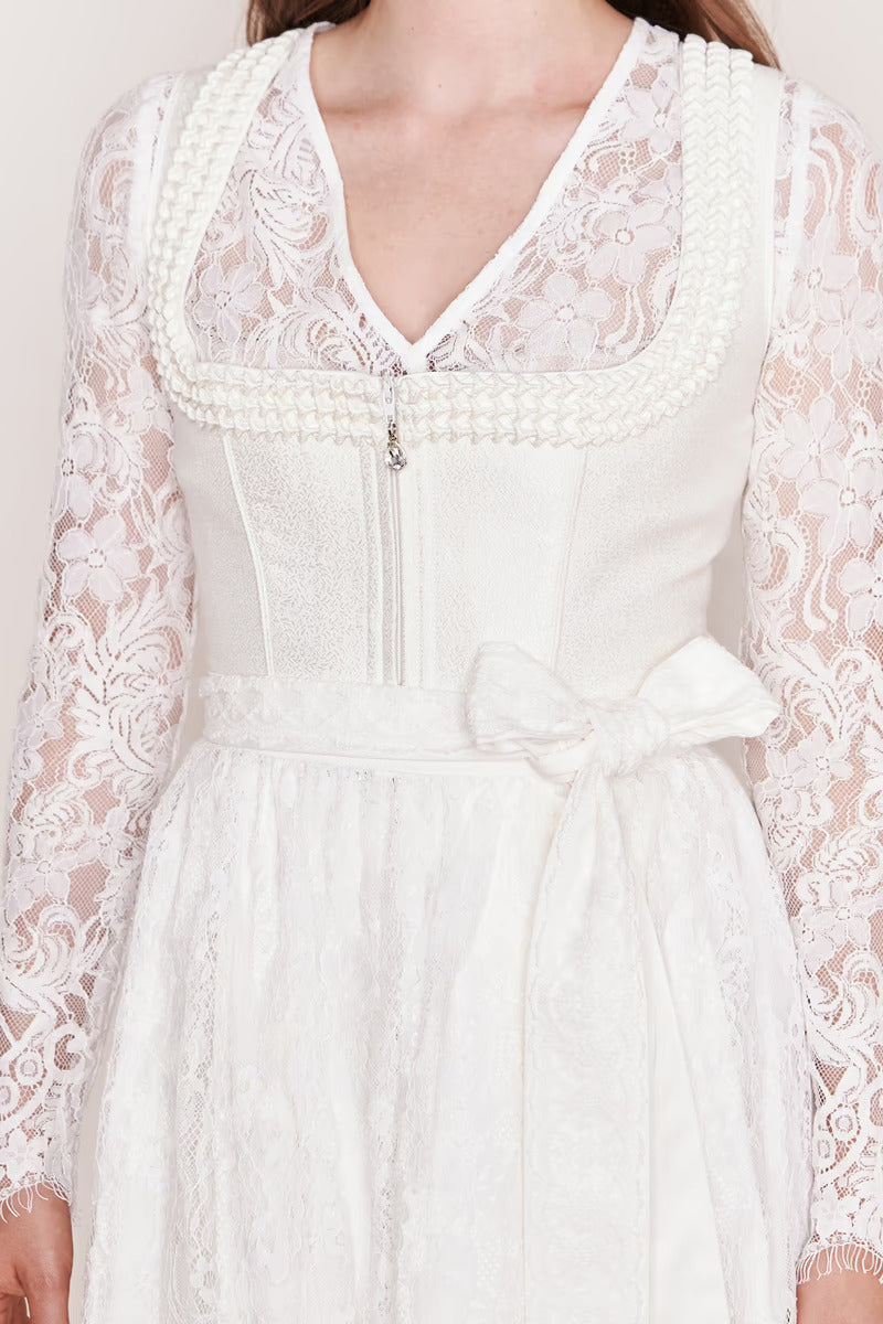 Kruger Wedding Dirndl 2pcs. 70cm "Iva" ecru