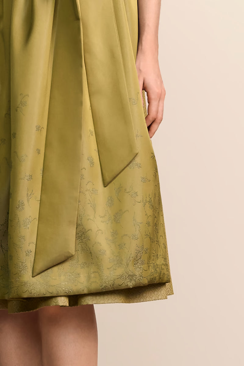 Krüger Medea Long Dirndl, Olive — 70cm 2pc Set