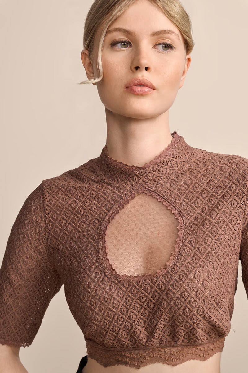 Kruger Dirndl Blouse "Danica" brown