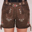 Kruger Ladies Lederhosen Short "Jorina" brown