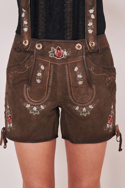 Kruger Woman's Lederhosen Short "Jorina" brown (32-40)
