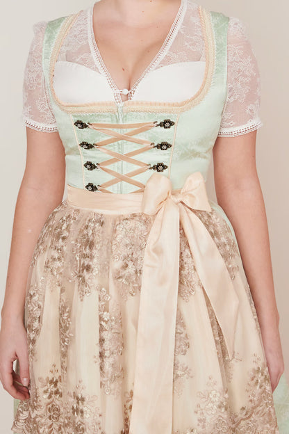 Kruger Lujana Mini Dirndl, Green — 50cm 2pc Set