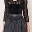 Kruger Mini Dirndl 2pcs. 50cm "Alisha" black (size 38)