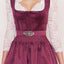 Kruger Mini Dirndl 2pcs. 50cm "Alisha" berry