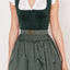 Kruger Mini Dirndl 2pcs. 50cm "Alisha" green
