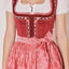 Kruger Midi Dirndl 2pcs. 60cm "Ulrika" red