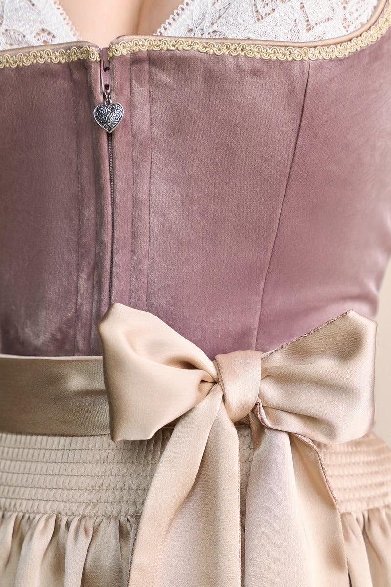 Kruger Dena Mini Dirndl, Pink — 50cm 2pc Set