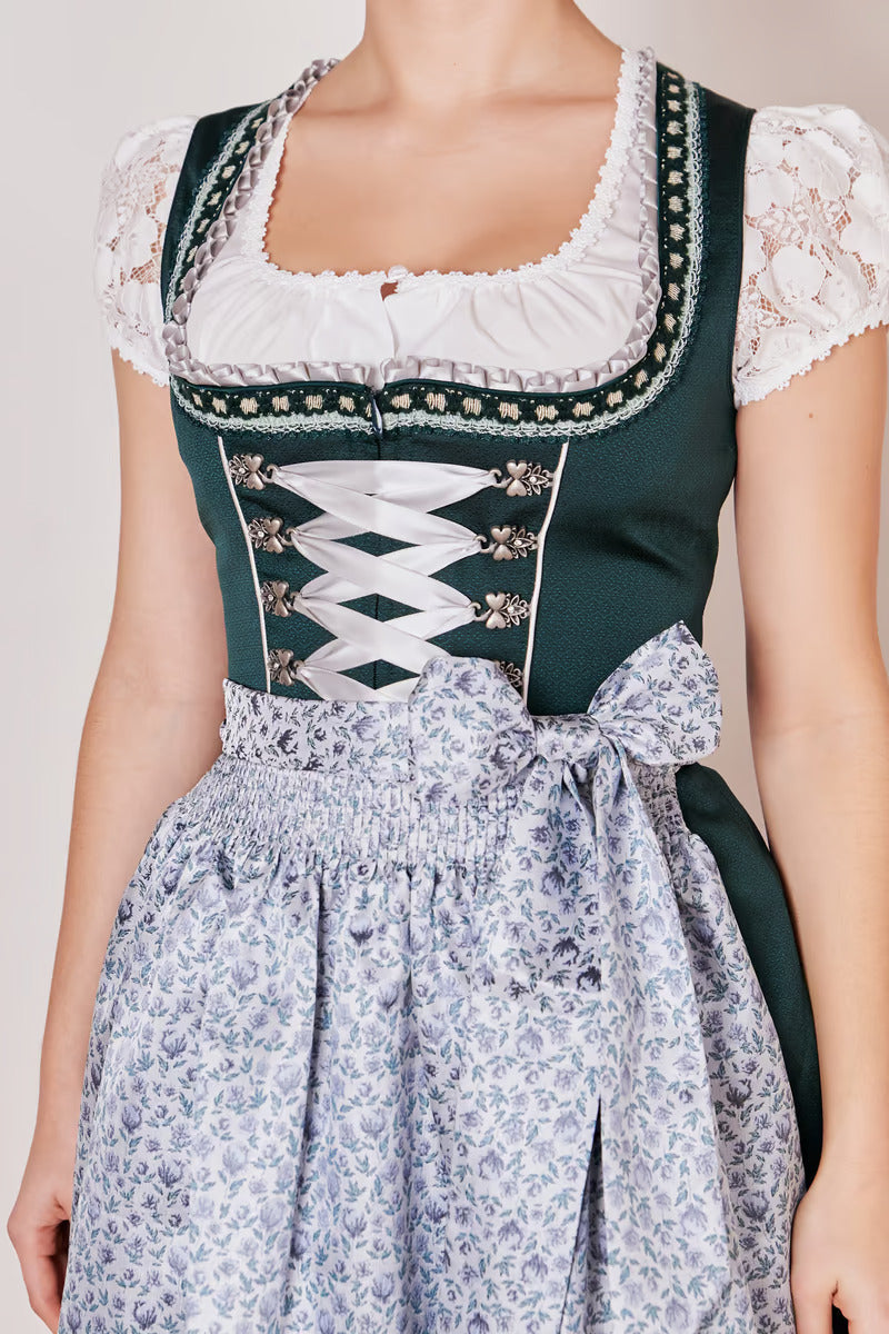 Kruger Midi Dirndl 2pcs. 60cm "RIEKE" green