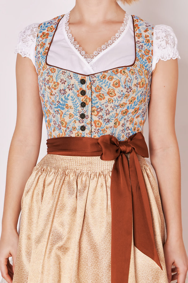 Kruger Xandra Mini Dirndl, Beige — 50cm 2pc Set