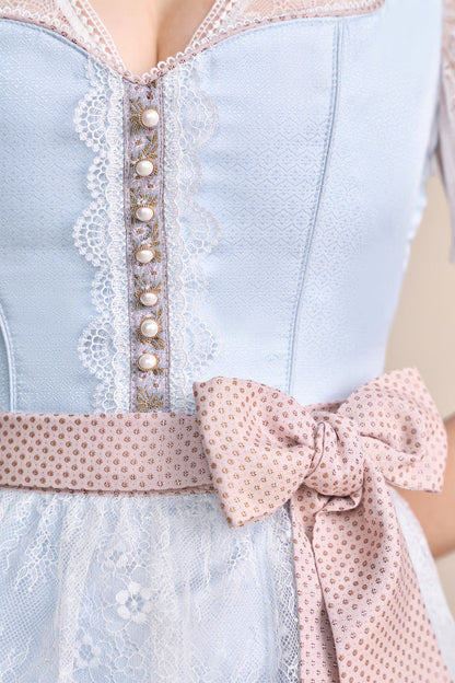 Kruger Mini Dirndl 2pcs. 50cm "Priscilla" blue (38)