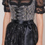 Kruger Mini Dirndl 2pcs. 50cm "Lonie" black (38,40)