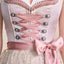 Kruger Midi Dirndl 2pcs. 60cm "Marielena" pink