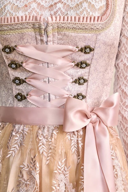 Kruger Lunie Midi Dirndl, Pink — 60cm 2pc Set