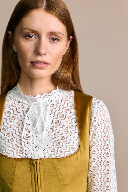 Julia Trentini Milla Dirndl, Yellow — 70cm Long