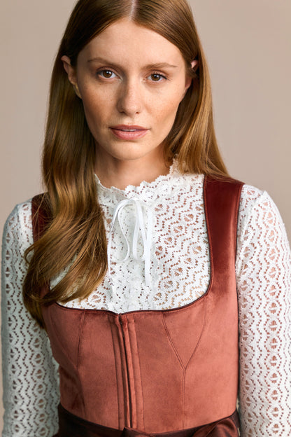 Julia Trentini Milla Dirndl, Brown — 70cm Long