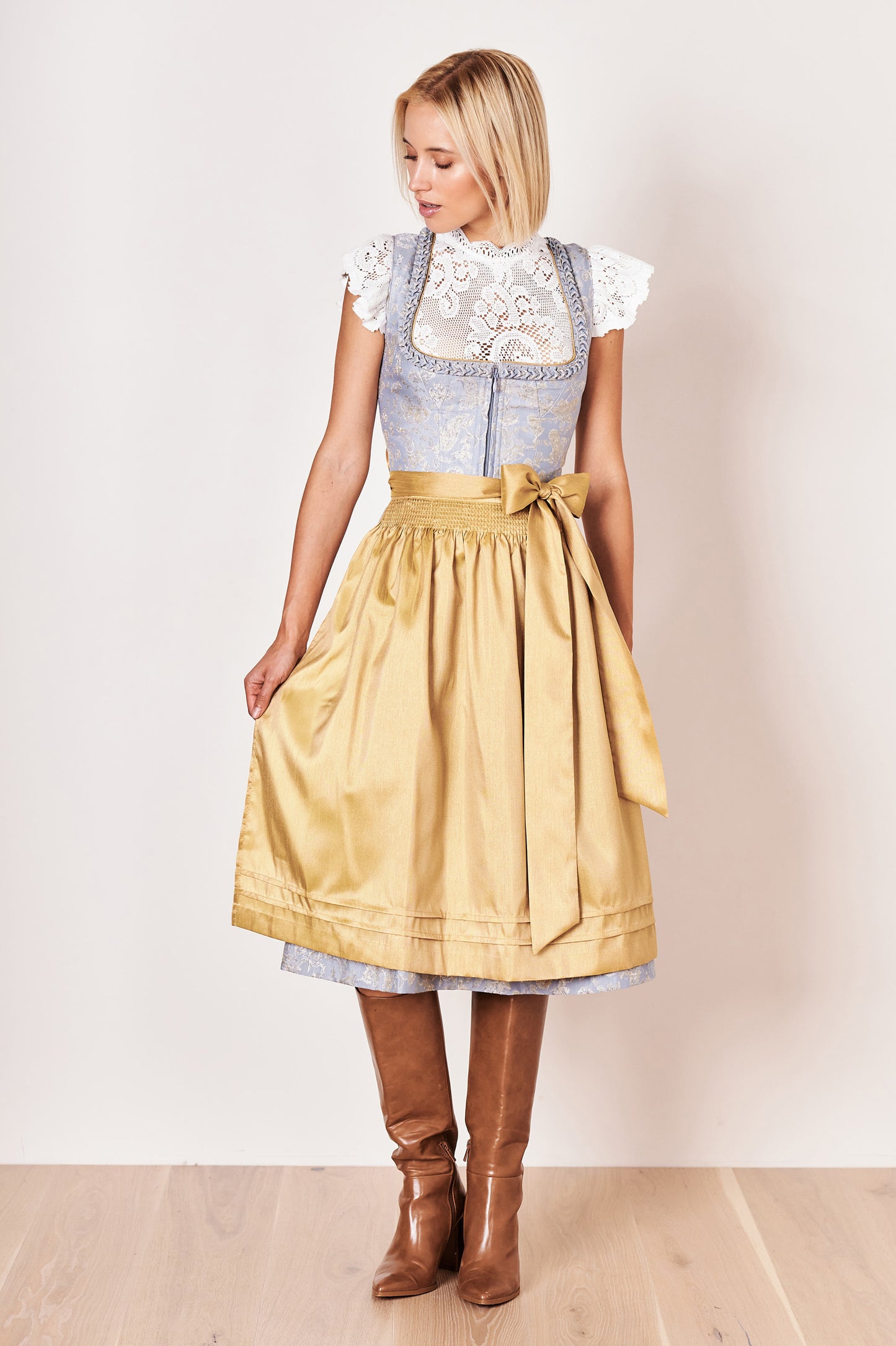 Julia Trentini Josephine Dirndl, Yellow — 70cm Long