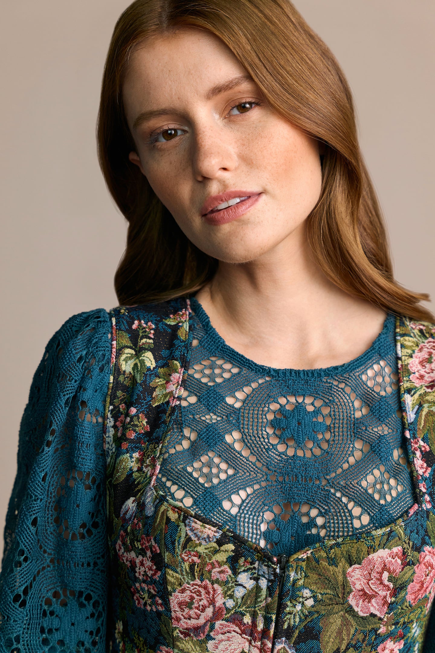 Julia Trentini Franzi Midi Dirndl, Turquoise — 60cm