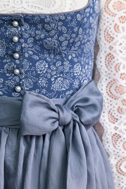 Julia Trentini Linn Midi Dirndl, Blue — 60cm
