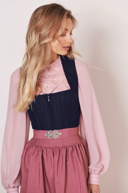 Julia Trentini Jolita Dirndl, Blue — 60cm Midi