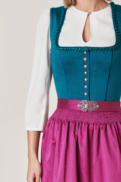 Julia Trentini Dorea Dirndl, Green — 60cm Midi