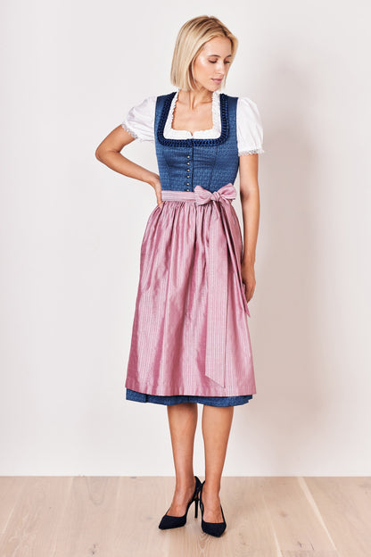 Julia Trentini Alma Dirndl, Blue — 70cm Long