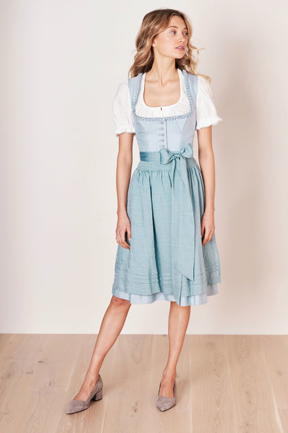 Julia Trentini Katrina Midi Dirndl, Blue — 60cm