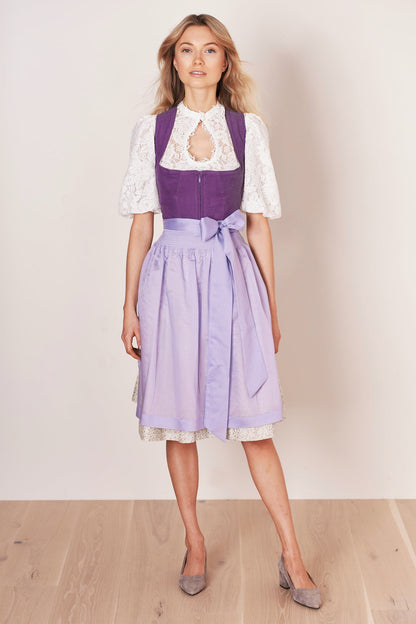 Julia Trentini Wilma Midi Dirndl, Purple — 60cm
