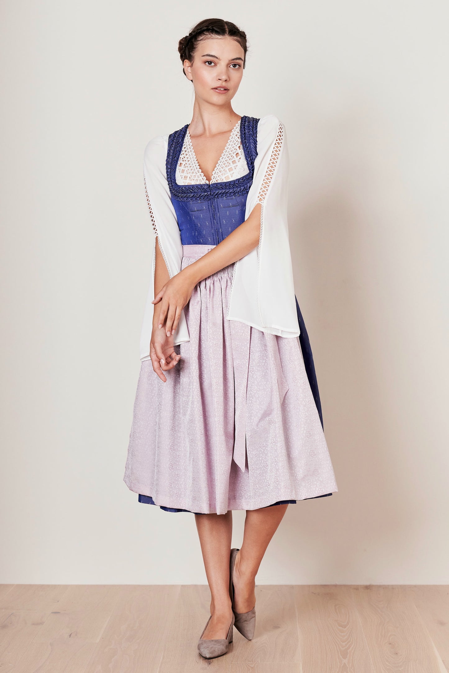 Julia Trentini Monika Dirndl, Lilac — 70cm Long