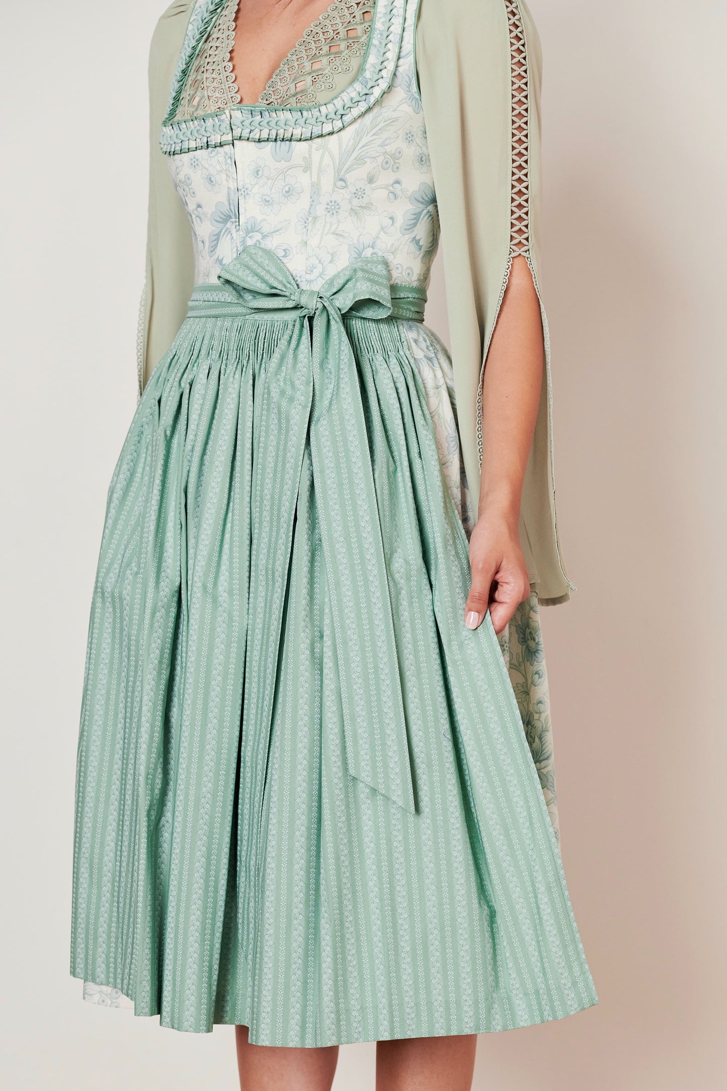Julia Trentini Alexa Dirndl, Turquoise — 70cm Long