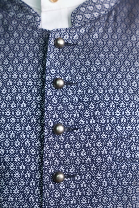 Trentini Traditional Vest Georg — blue