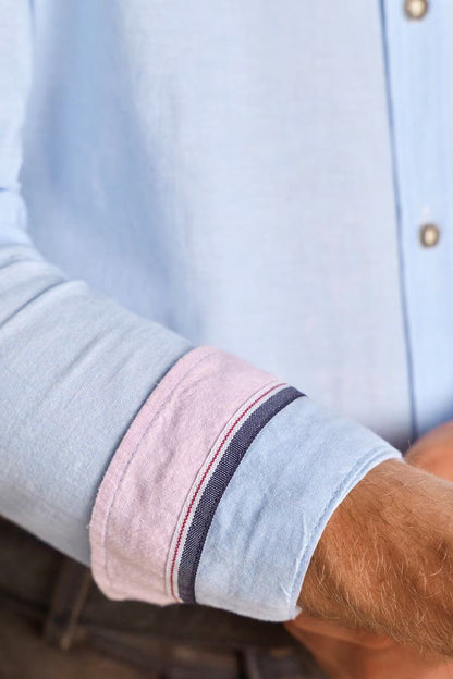 Krueger Traditional Long Sleeve Shirt "Matti" blue