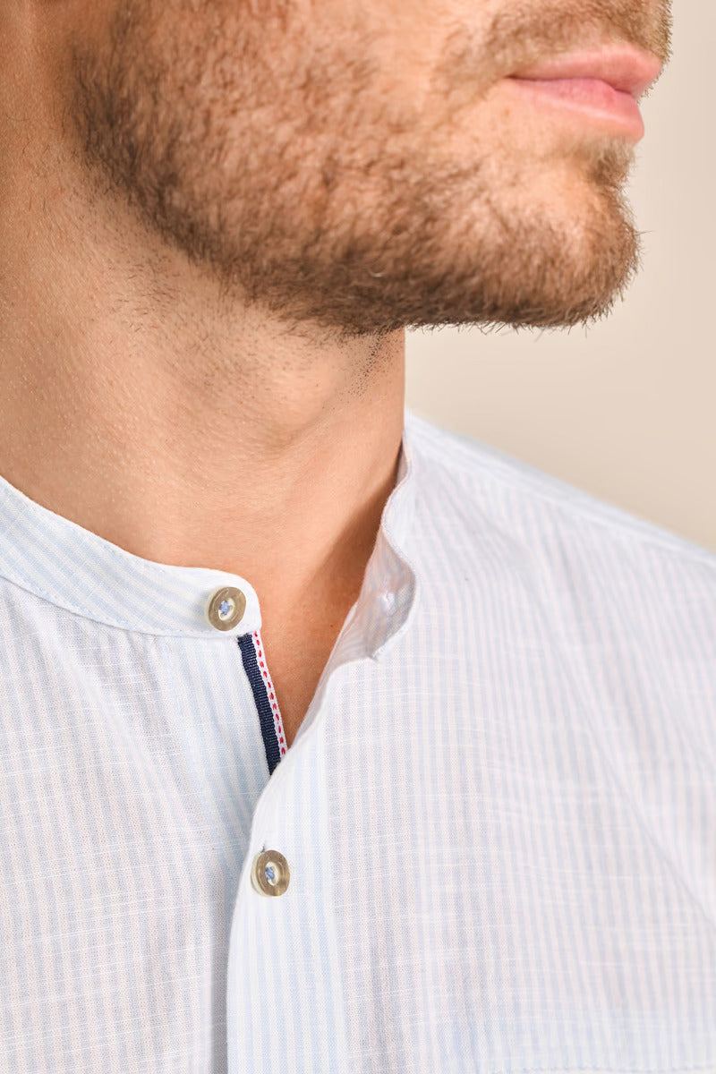 Krueger Traditional Long Sleeve Shirt "Marcin" blue (s-4xl)