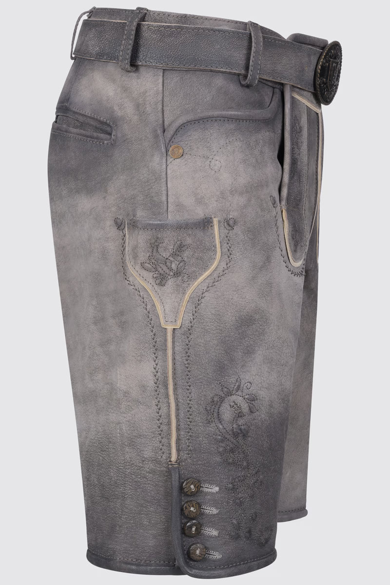 Kruger Men's Lederhosen "Wincent" gray