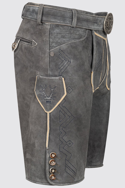Kruger Xilas lederhosen gray, detail