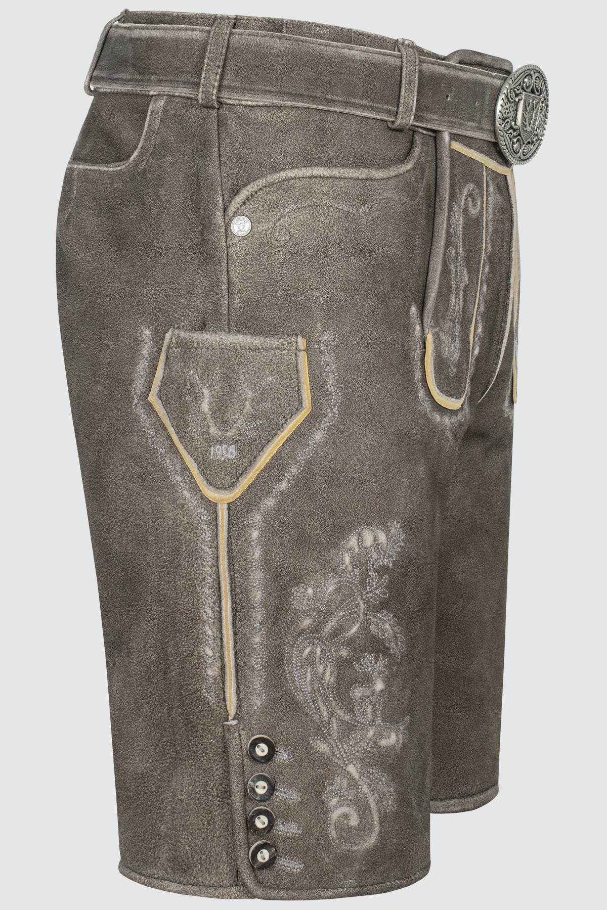 Kruger Howard lederhosen gray, detail