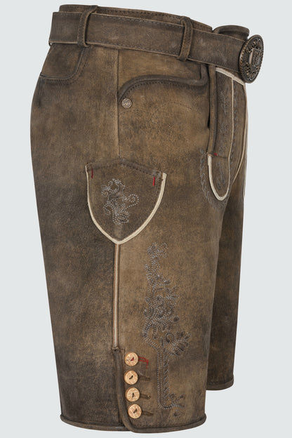 Kruger Dante lederhosen brown, detail