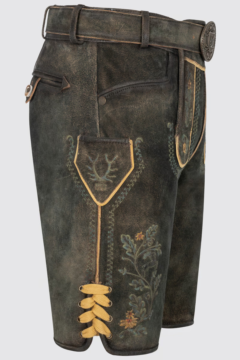 Kruger Men's Lederhosen "Charlie" with belt (56)
