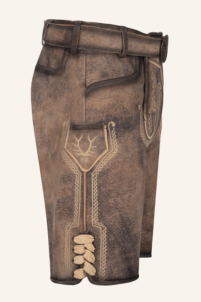 Kruger Magnus lederhosen brown, detail