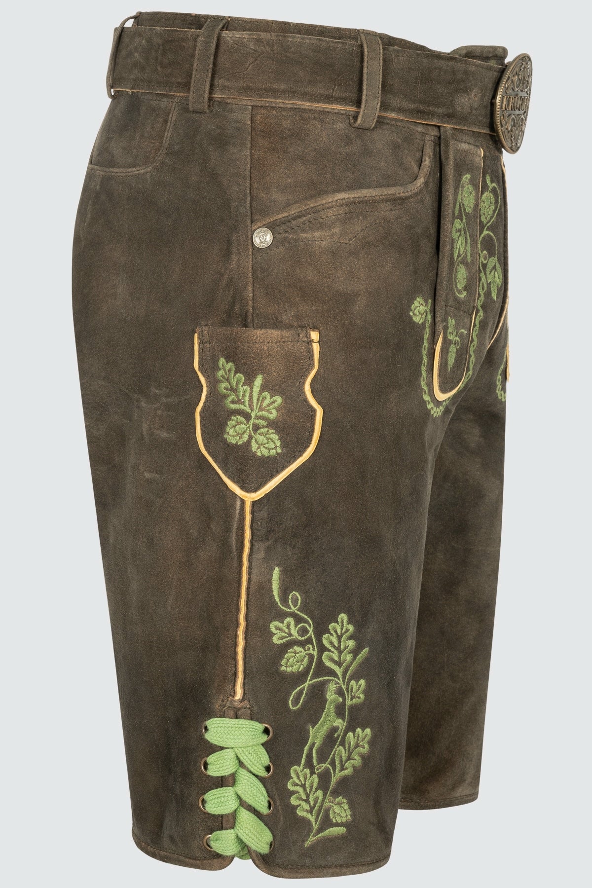 Kruger Cassius lederhosen brown, detail