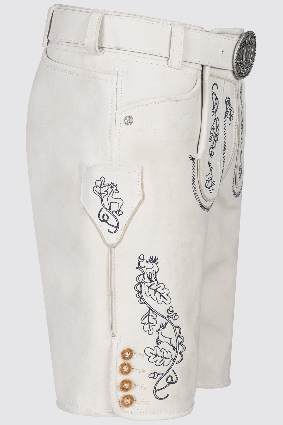 Kruger Samuele lederhosen beige, detail