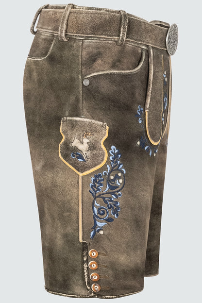 Kruger Pino lederhosen brown, detail