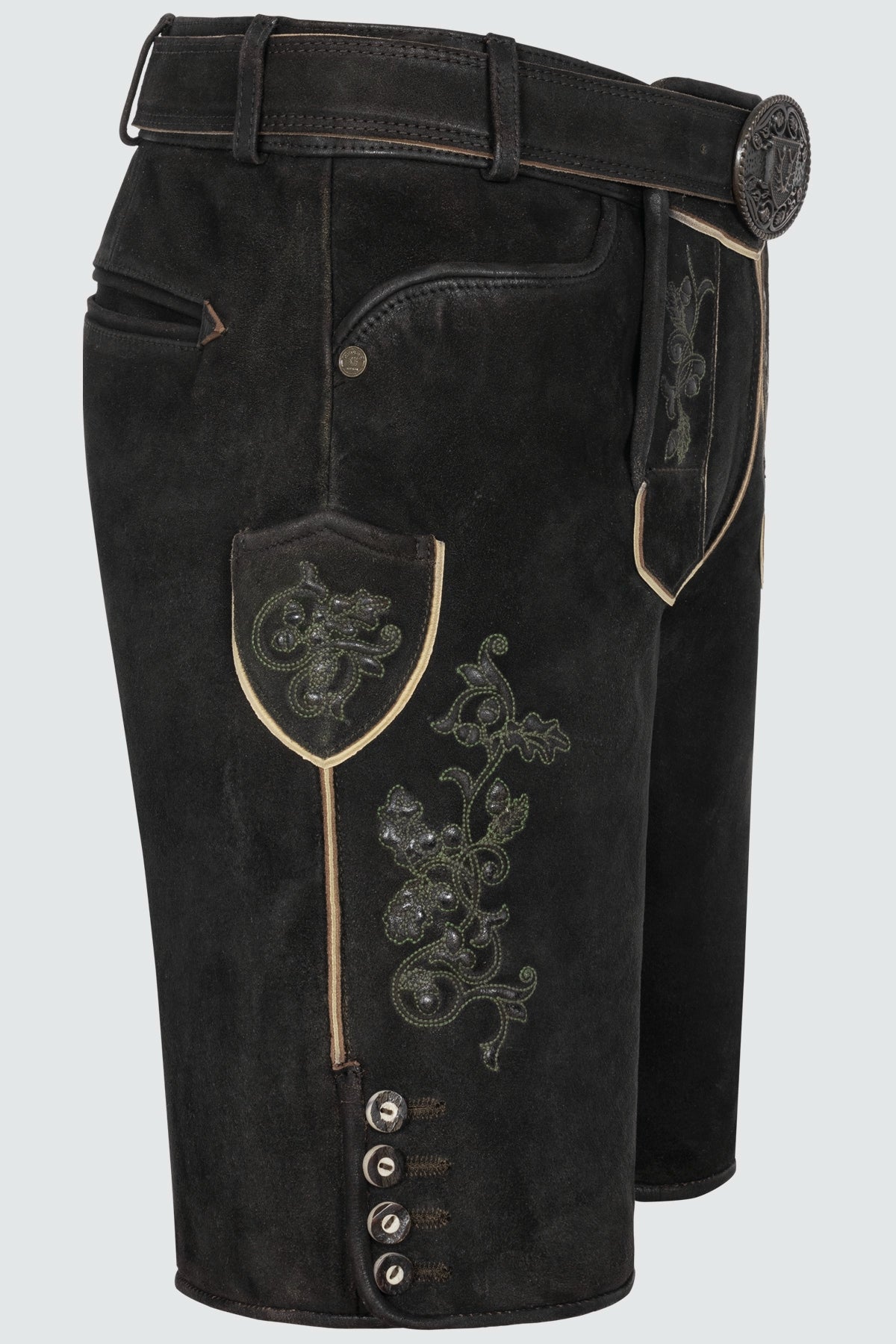 Kruger Caelius lederhosen brown, detail