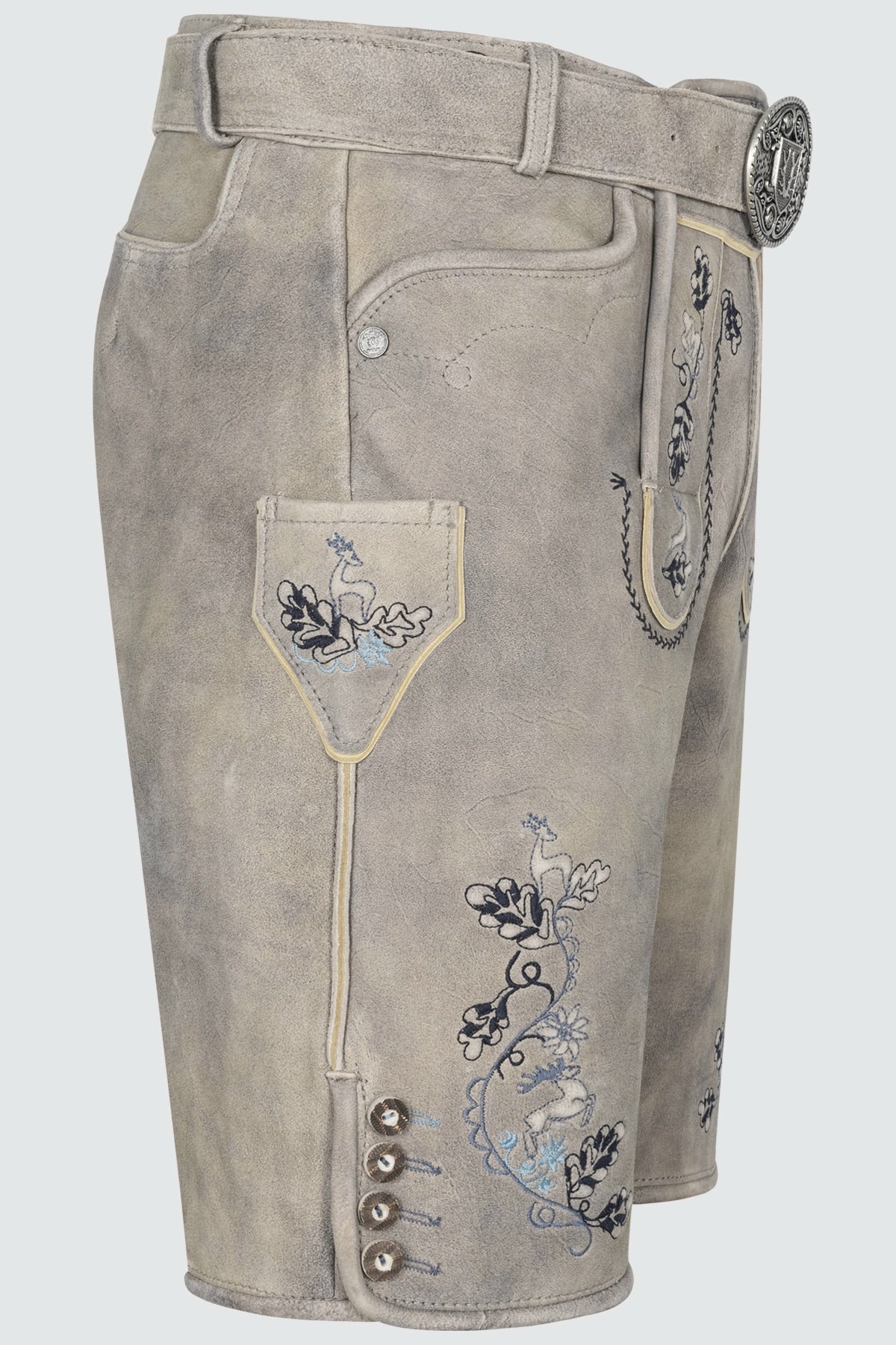 Kruger Keanu lederhosen beige, detail