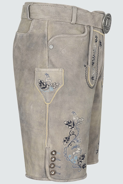 Kruger Keanu lederhosen beige, detail