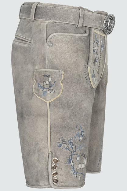 Kruger Men's Lederhosen "Ulfs" gray