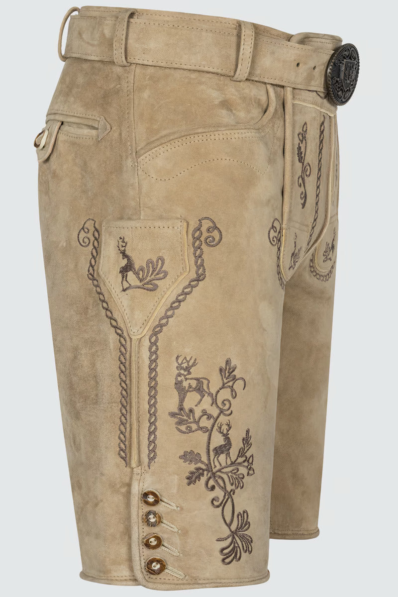 Kruger Men's Lederhosen "Milian" with belt