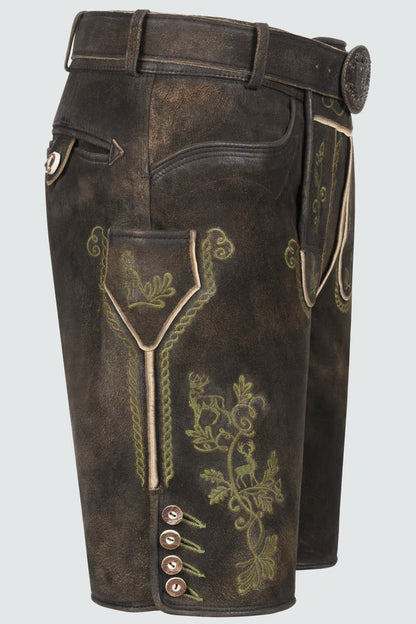 Kruger Men's Lederhosen "Milian" with belt (size 50,60)