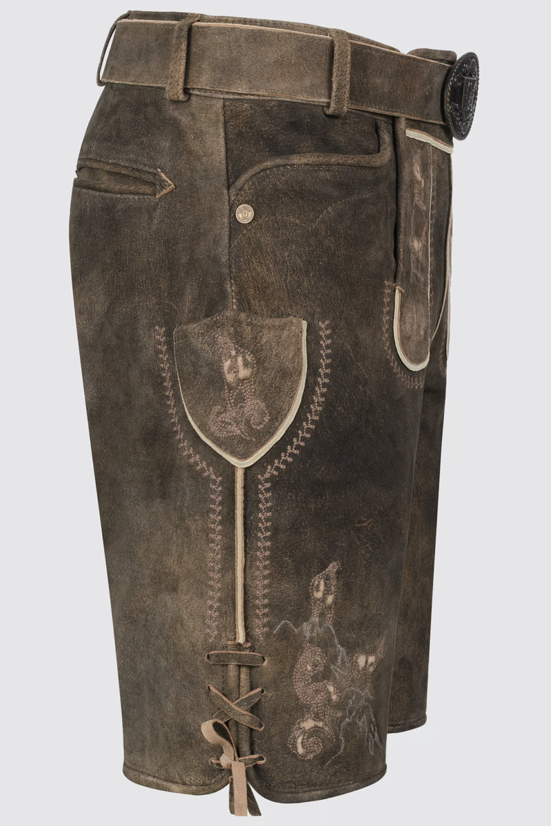Kruger Men's Lederhosen "Deniz" brown