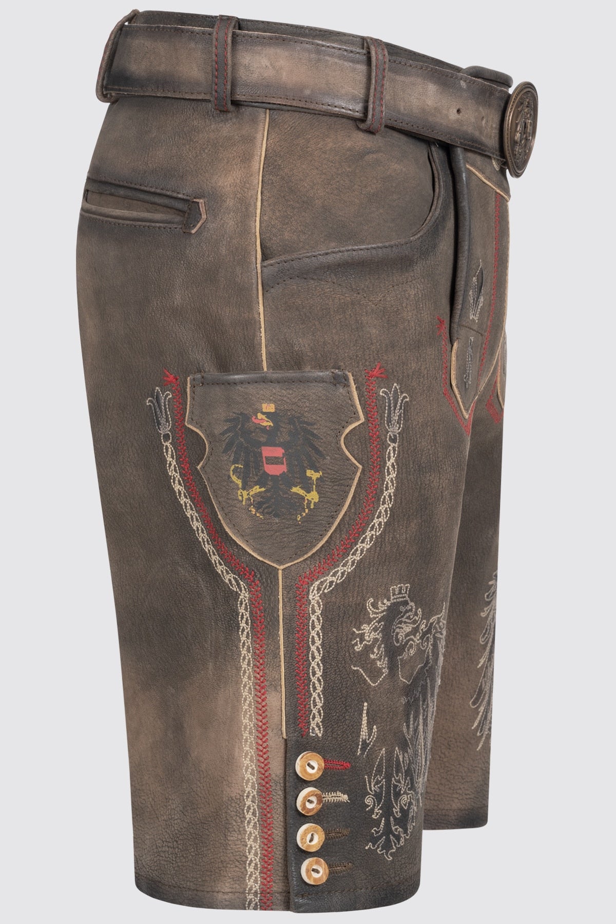 Kruger Austria lederhosen brown, detail